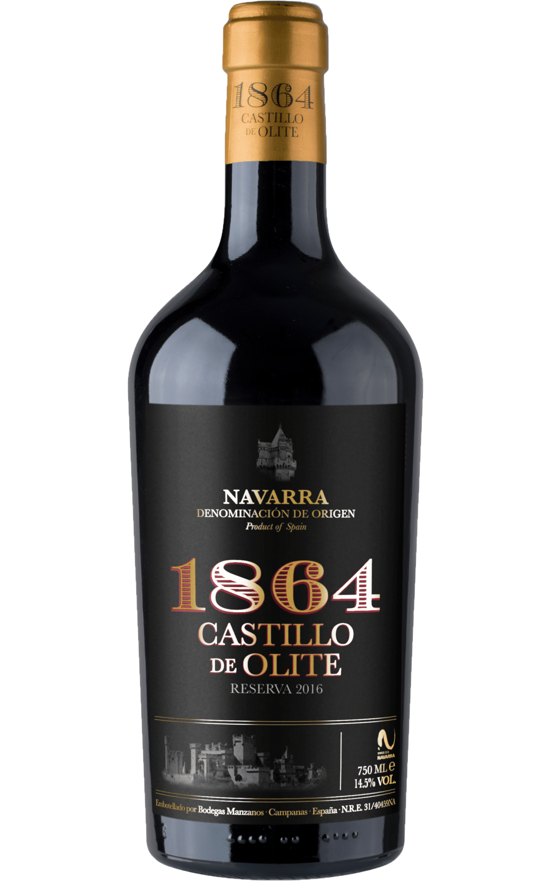 1864 Castillo de Olite Reserva bottle — DO Navarra