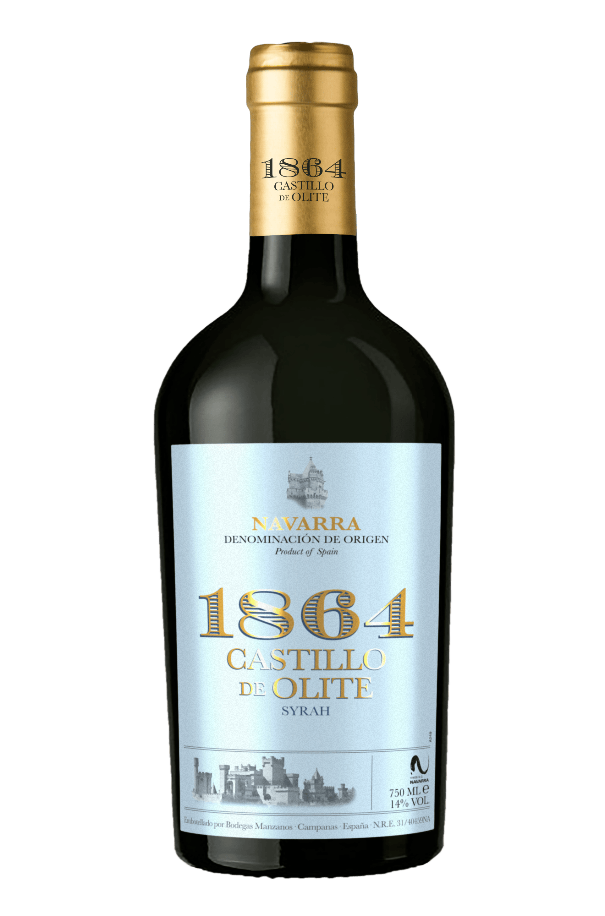 1864 Castillo de Olite Syrah bottle — DO Navarra
