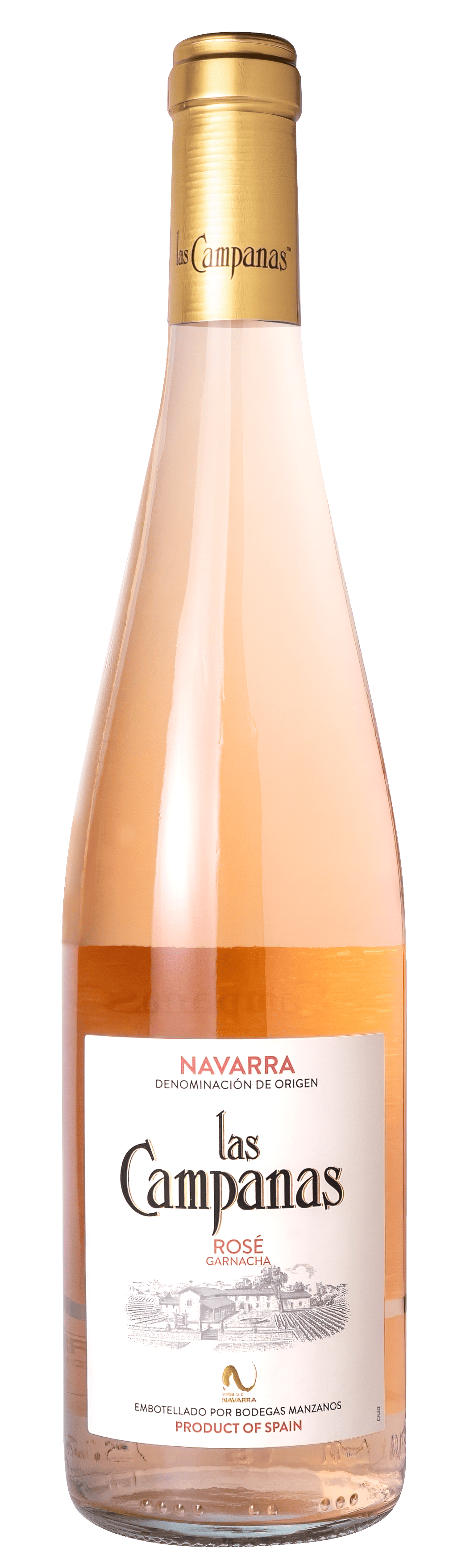 Las Campanas Rosé bottle — DO Navarra