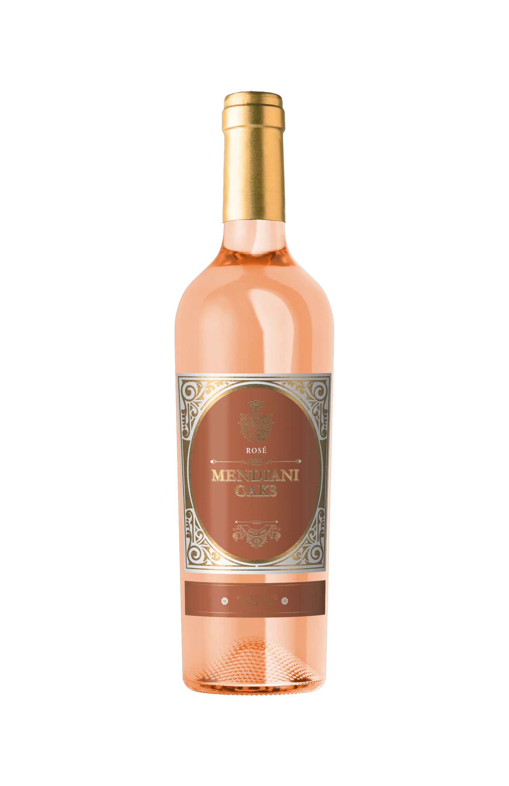 Mendiani Oaks Rosé bottle — Wine from Spain